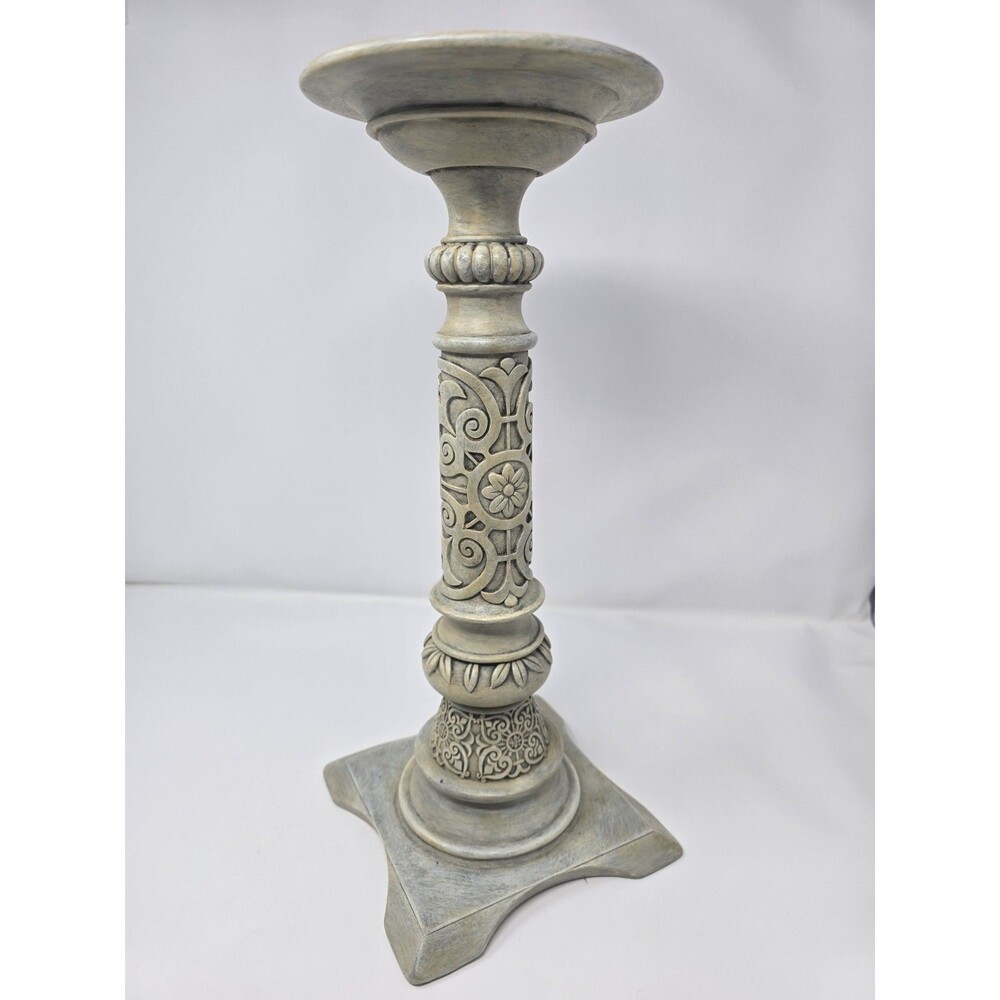 Party Lite Pedestal Medium Candle Stand w/ Felt Bottom 16.5" Tall (1ft 4 1/2 in)